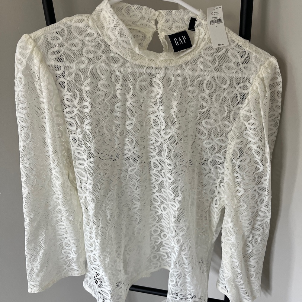 NWT Gap Crochet Lace Top